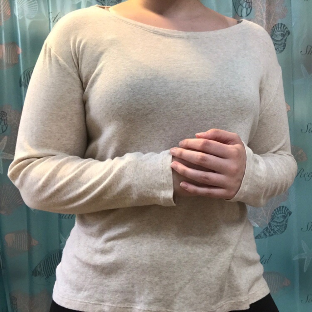 Off white long sleeve shirt